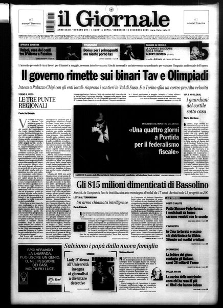 Il giornale : quotidiano del mattino